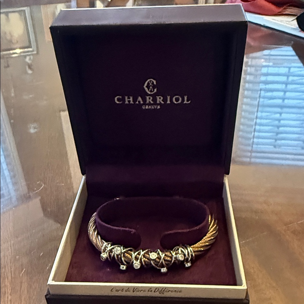 Charriol Tango Silver CZ Bracelet
